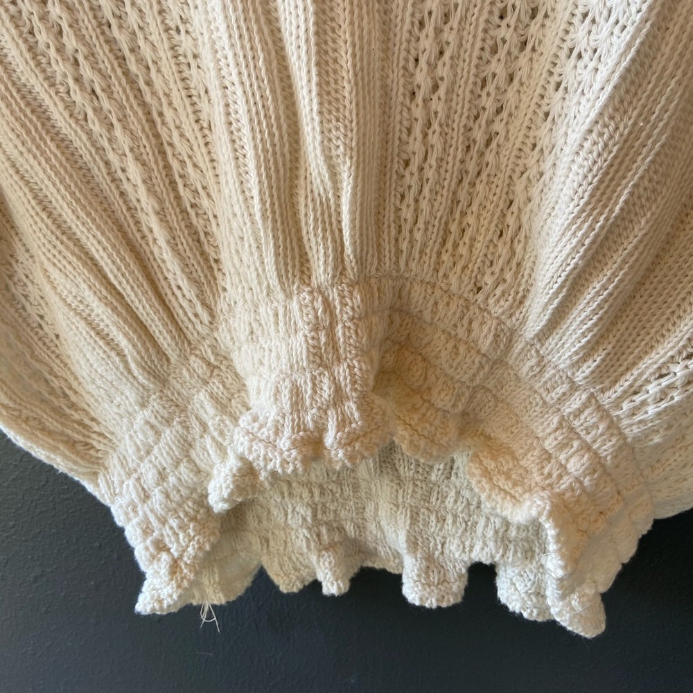 Zara holes knit blouse size Large - Picture 3 of 6